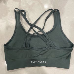 Alphalete  sports bra, color slate size small